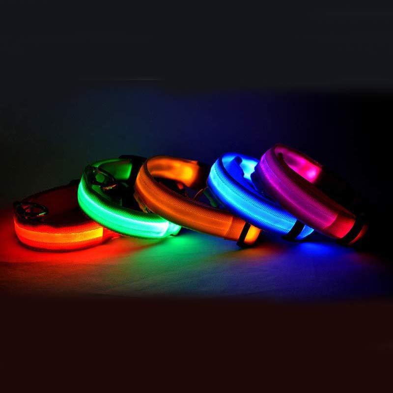 Luminous Glow-In-The-Dark Led Pet Collar: The Ultimate Night Safety Accessory For Dogs And Cats