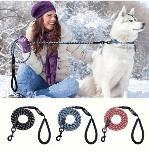 Premium Padded Rope Leash For Dogs Of All Sizes
