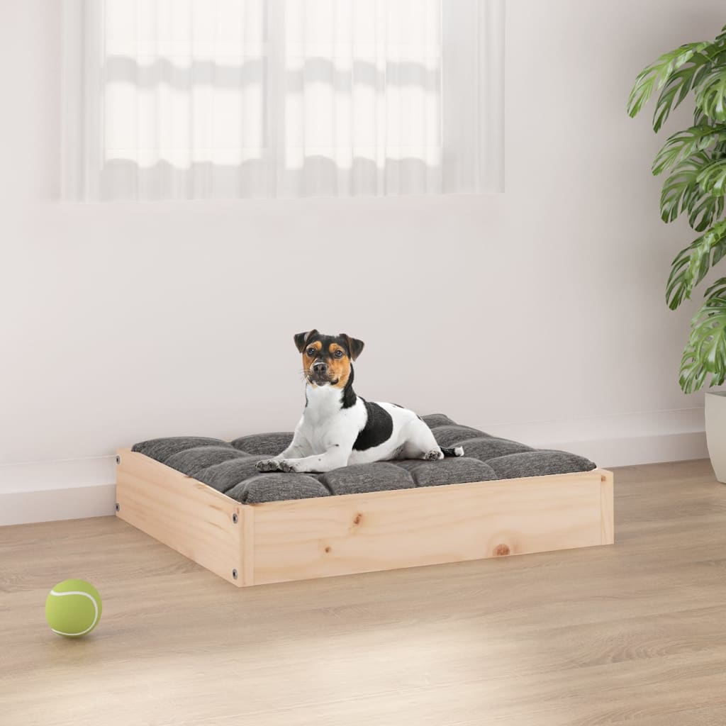 vidaXL Dog Bed Dog Sofa Bed Pet Couch Seat with Wooden Frame Solid Wood Pine